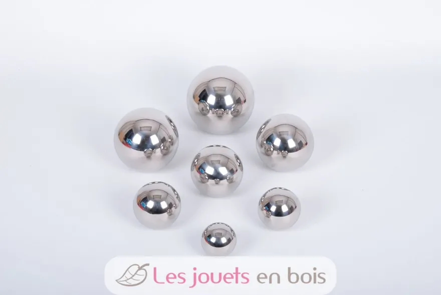 Balles sonores réfléchissantes argentées - TickiT