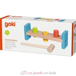Banc à marteler avec 3 bâtons - Goki