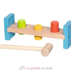 Banc à marteler avec 3 bâtons - Goki