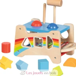 Banc à marteler et encastrer avec xylophone - Goki