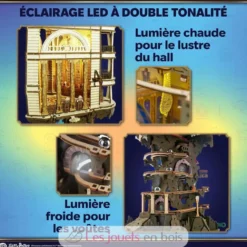 Banque des sorciers Gringotts Harry Potter - Puzzle 3D mécanique en bois - Ugears