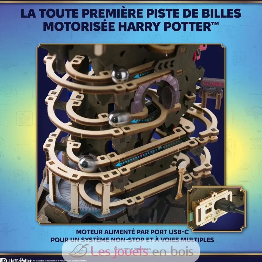 Banque des sorciers Gringotts Harry Potter - Puzzle 3D mécanique en bois - Ugears