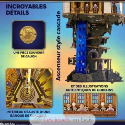 Banque des sorciers Gringotts Harry Potter - Puzzle 3D mécanique en bois - Ugears