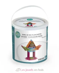 Baril de 100 Planchettes en bois - Sapin Malin
