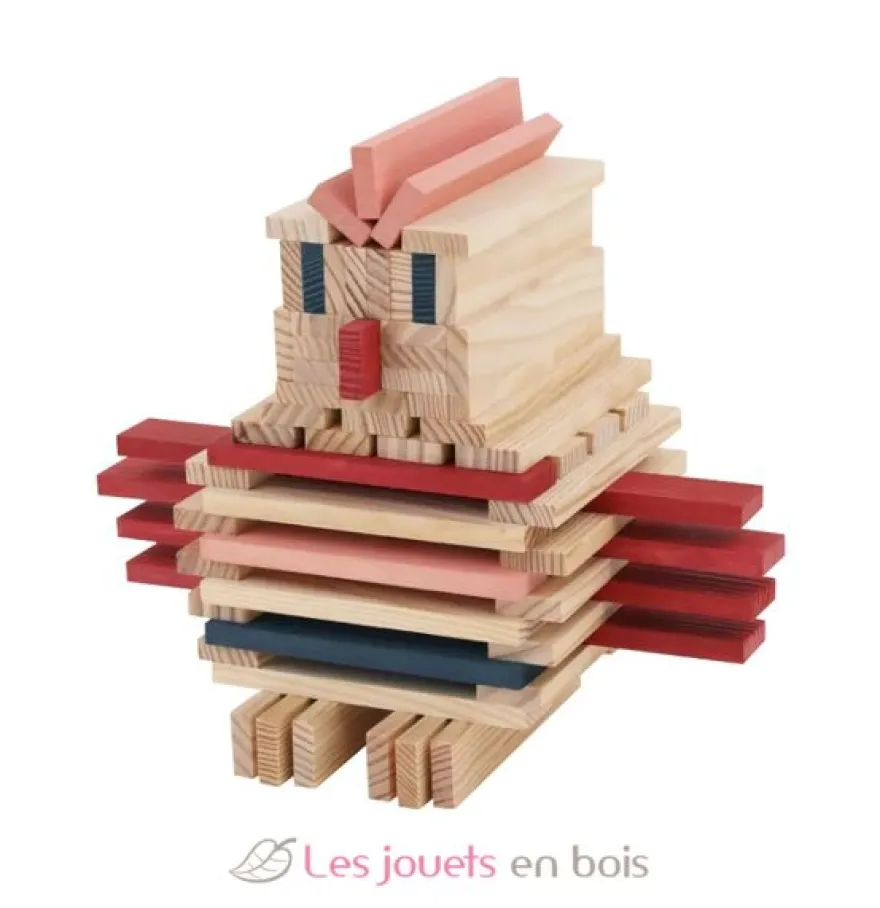 Baril Kapla 120 Bleu Rose Rouge - Kapla