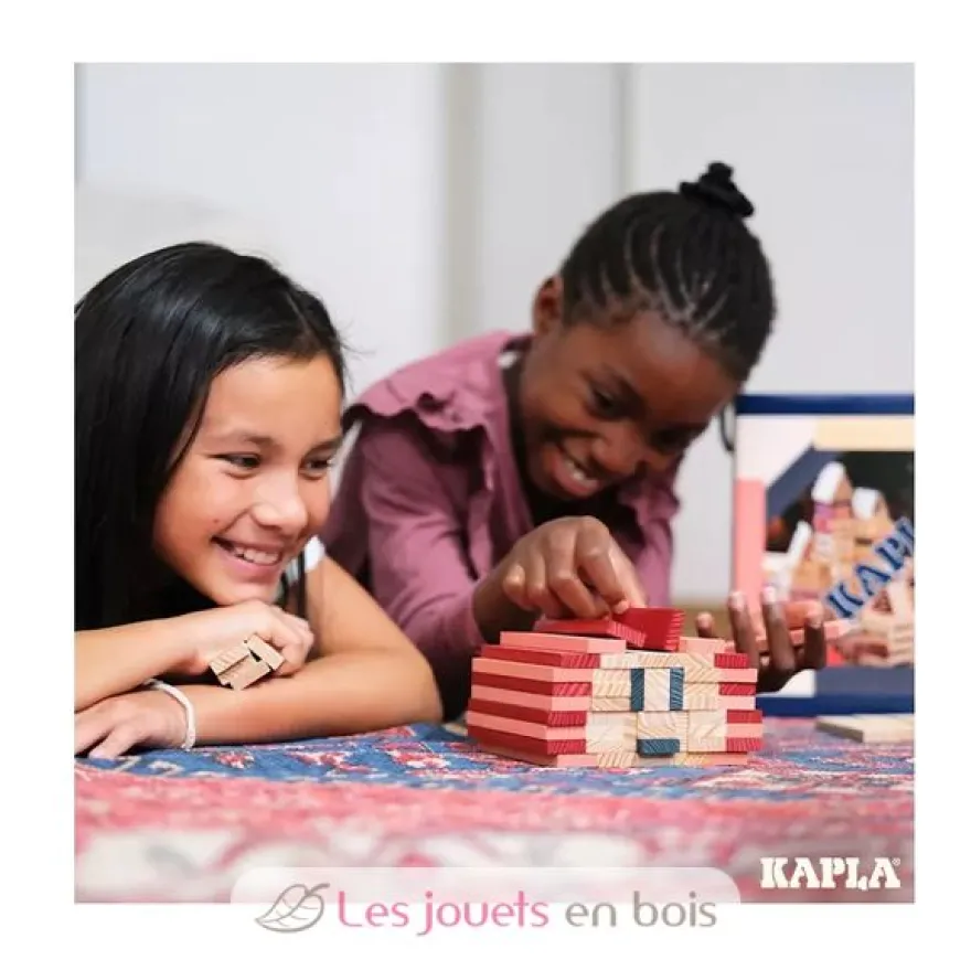 Baril Kapla 120 Bleu Rose Rouge - Kapla
