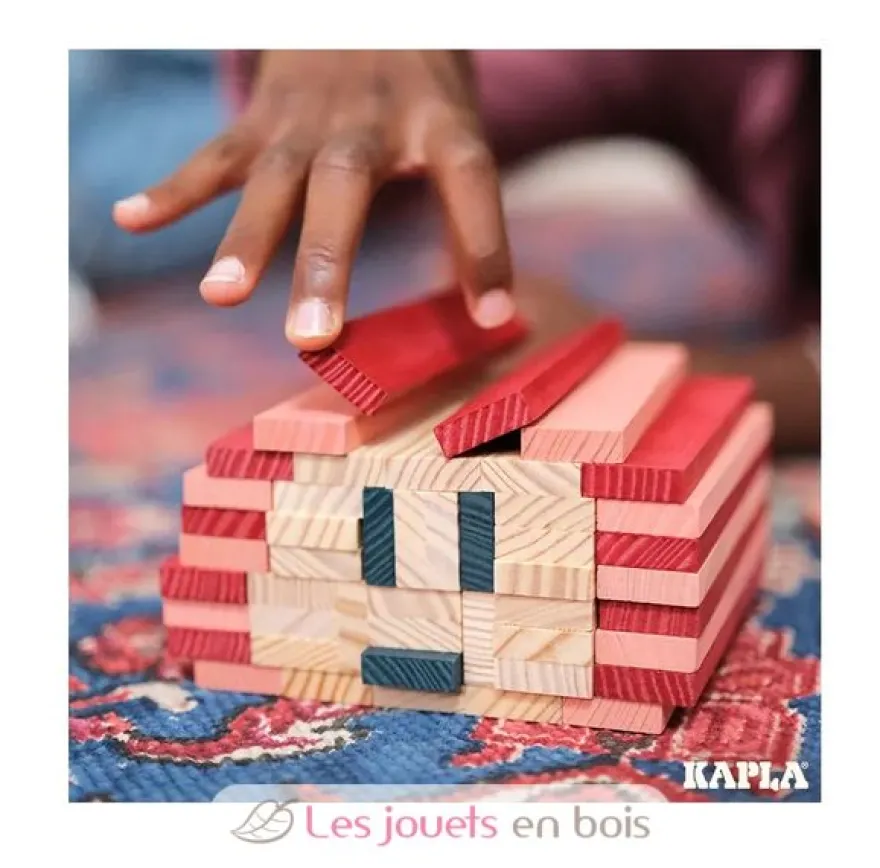 Baril Kapla 120 Bleu Rose Rouge - Kapla