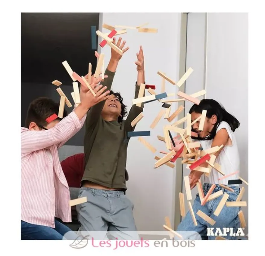 Baril Kapla 120 Bleu Rose Rouge - Kapla