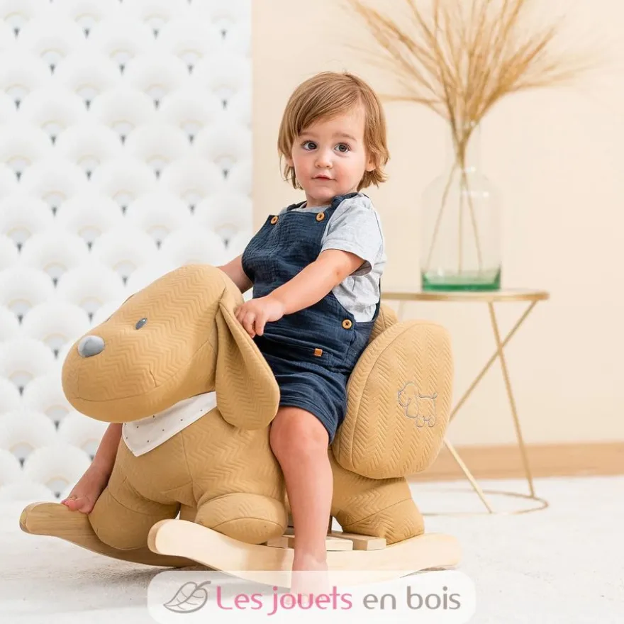 Bascule Charlie le chien caramel - Nattou
