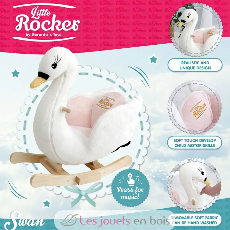 Bascule Cygne blanc - Gerardo's Toys