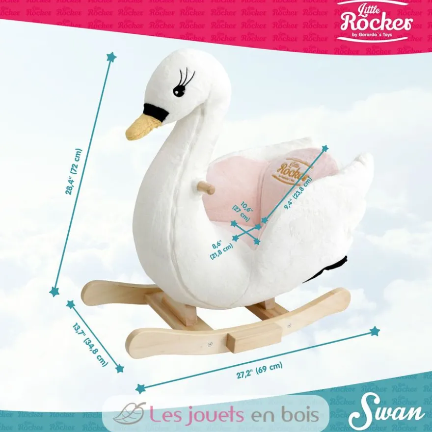 Bascule Cygne blanc - Gerardo's Toys