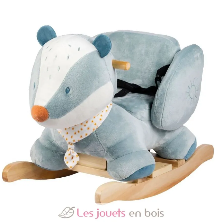 Bascule Félix le blaireau bleu - Nattou