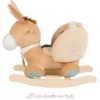 Bascule Âne Leo beige chaud foncé - Nattou