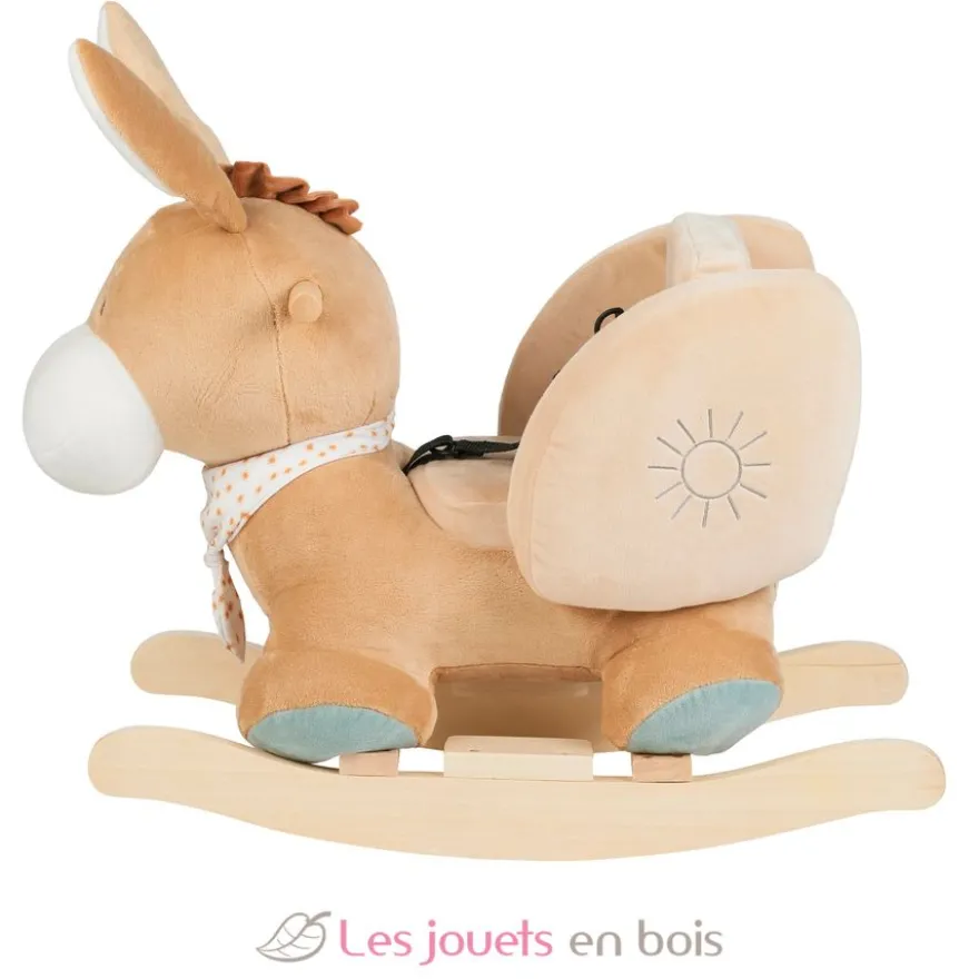 Bascule Âne Leo beige chaud foncé - Nattou