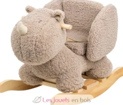 Bascule Teddy le rhinocéros taupe - Nattou