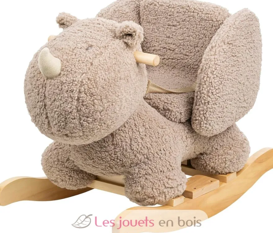 Bascule Teddy le rhinocéros taupe - Nattou