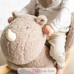 Bascule Teddy le rhinocéros taupe - Nattou
