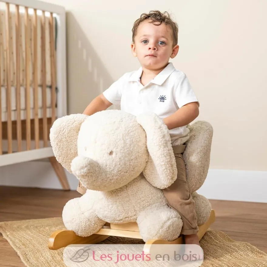 Bascule Teddy l'éléphant écru - Nattou