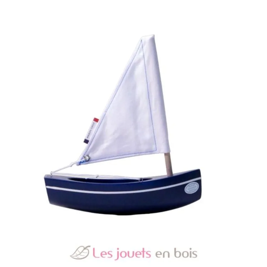Bateau Le Bâchi bleu marine 17cm - Maison Tirot