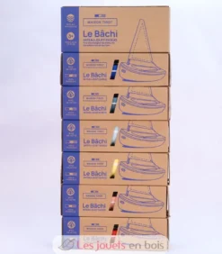 Bateau Le Bâchi bleu marine 17cm - Maison Tirot