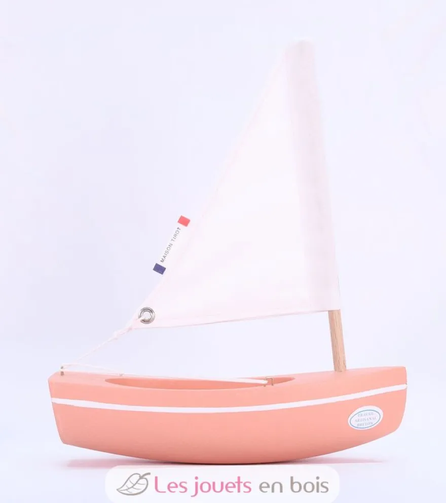 Bateau Le Bâchi rose 17cm - Maison Tirot