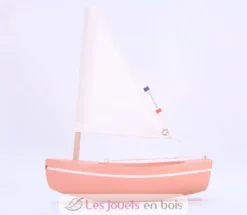 Bateau Le Bâchi rose 17cm - Maison Tirot