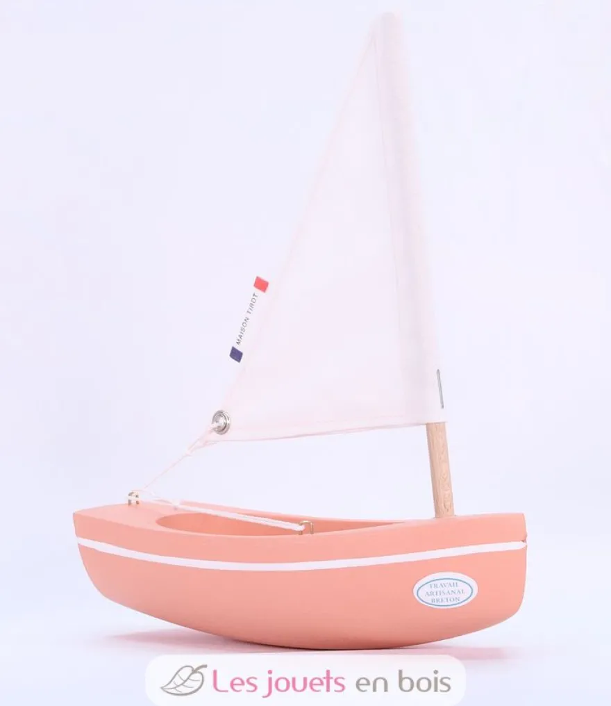 Bateau Le Bâchi rose 17cm - Maison Tirot
