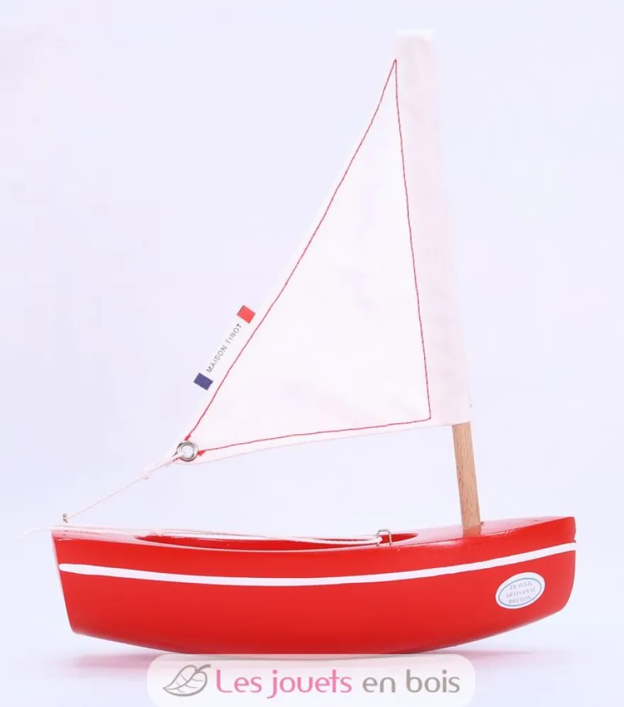 Bateau Le Bâchi rouge 17cm - Maison Tirot