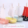 Bateau Le Misainier jaune 22cm - Maison Tirot