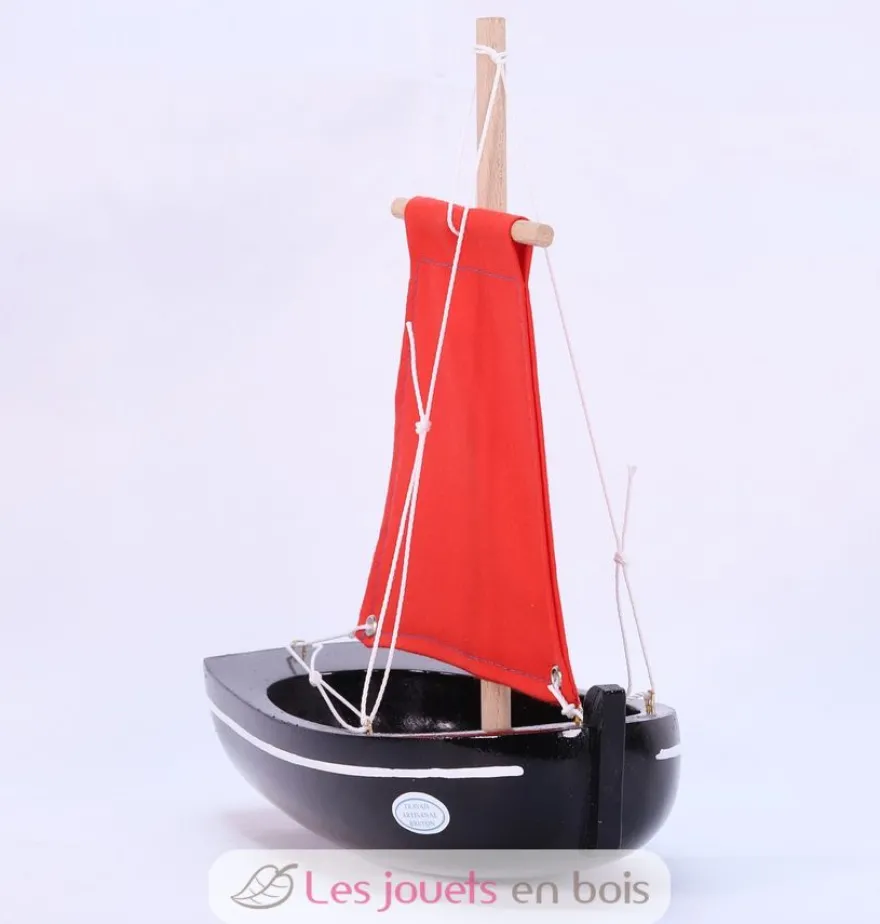 Bateau Le Misainier noir 22cm - Maison Tirot