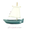 Bateau Le Misainier vert abysses 22cm - Maison Tirot