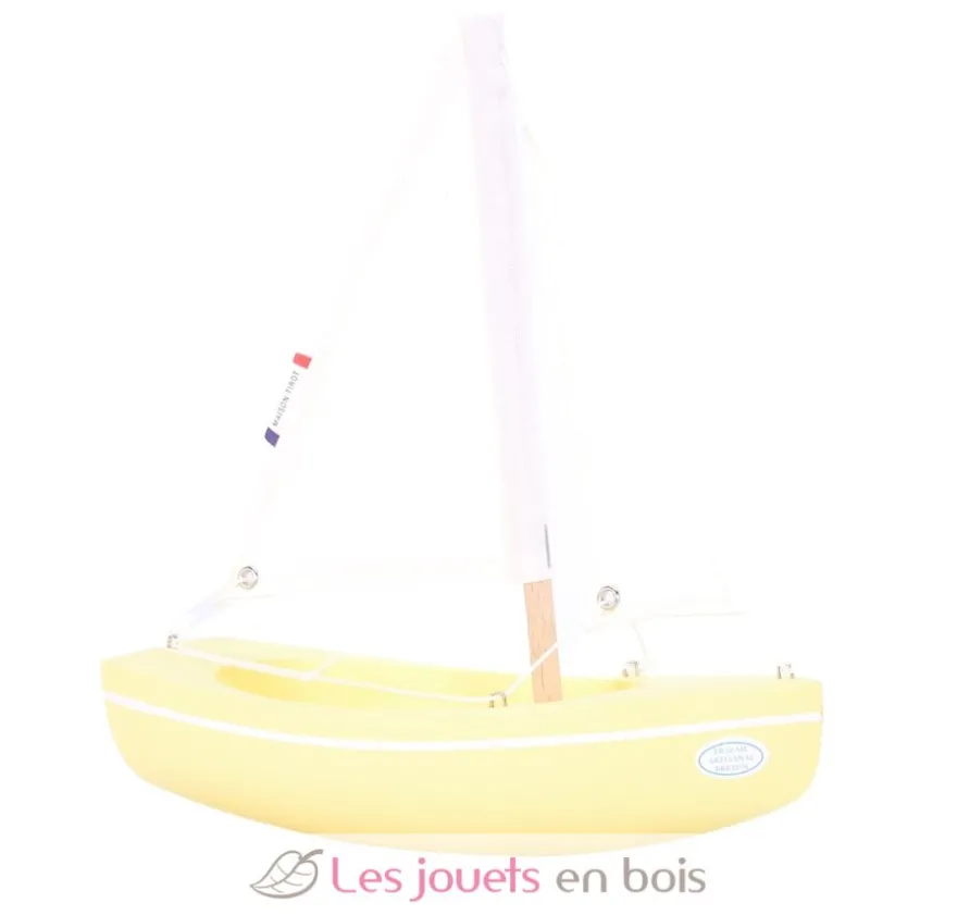 Bateau Le Sloop jaune 21cm - Maison Tirot