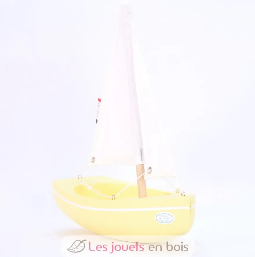 Bateau Le Sloop jaune 21cm - Maison Tirot