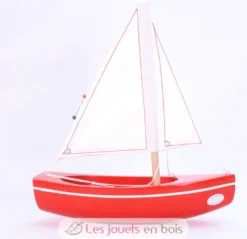 Bateau Le Sloop rouge 21cm - Maison Tirot