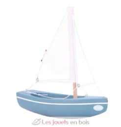 Bateau Le Sloop vert abysses 21cm - Maison Tirot