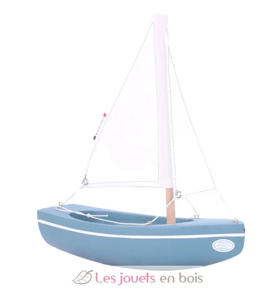 Bateau Le Sloop vert abysses 21cm - Maison Tirot