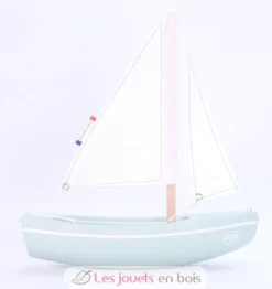 Bateau Le Sloop vert d'eau 21cm - Maison Tirot