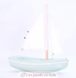 Bateau Le Sloop vert d'eau 21cm - Maison Tirot