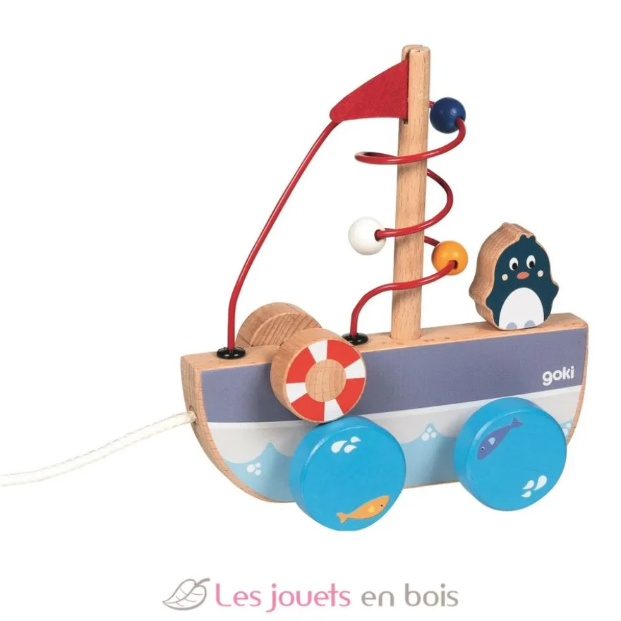 Bateau à tirer avec circuit de motricité - Goki