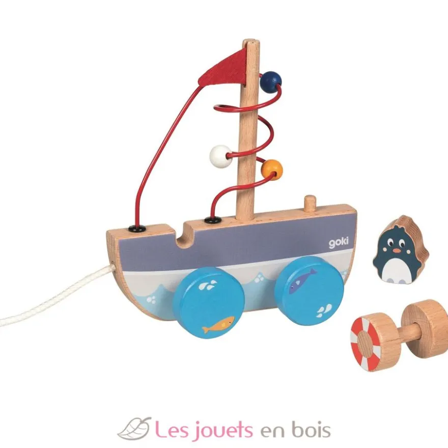 Bateau à tirer avec circuit de motricité - Goki