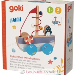Bateau à tirer avec circuit de motricité - Goki