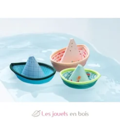 3 bateaux flottants Jungle multicolore Lilliputiens