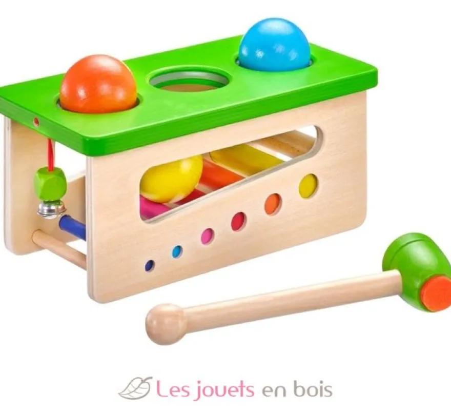 Battino jeu à marteler en bois coloré - Selecta