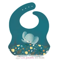 Bavoir en silicone Chewy l'éléphant - Sassi Junior