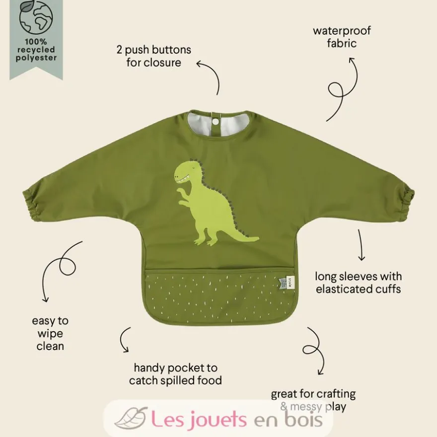 Bavoir à manches imperméable Mr Dino - Trixie