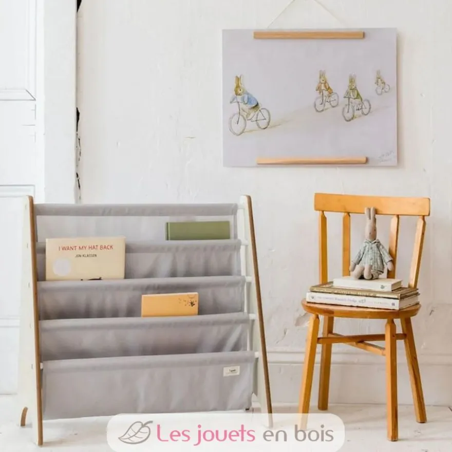 Bibliothèque enfant gris clair - 3 Sprouts
