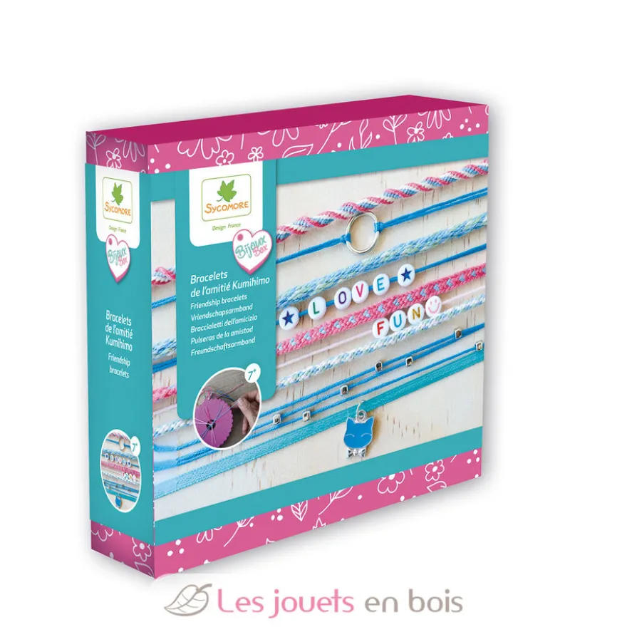Bijoux Box - Bracelets d'amitié Kumihimo - Dès 7 ans - Sycomore