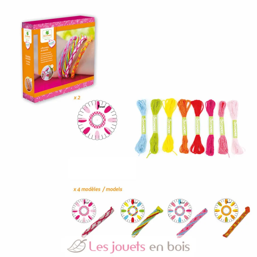 Bijoux Box - Kit créatif Bracelets d'amitié - Dès 7 ans - Sycomore