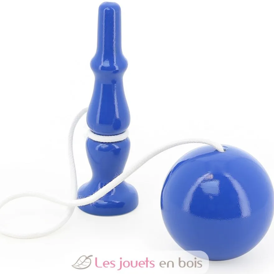 Bilboquet en bois massif bleu - Vilac