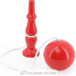 Bilboquet en bois massif rouge - Vilac